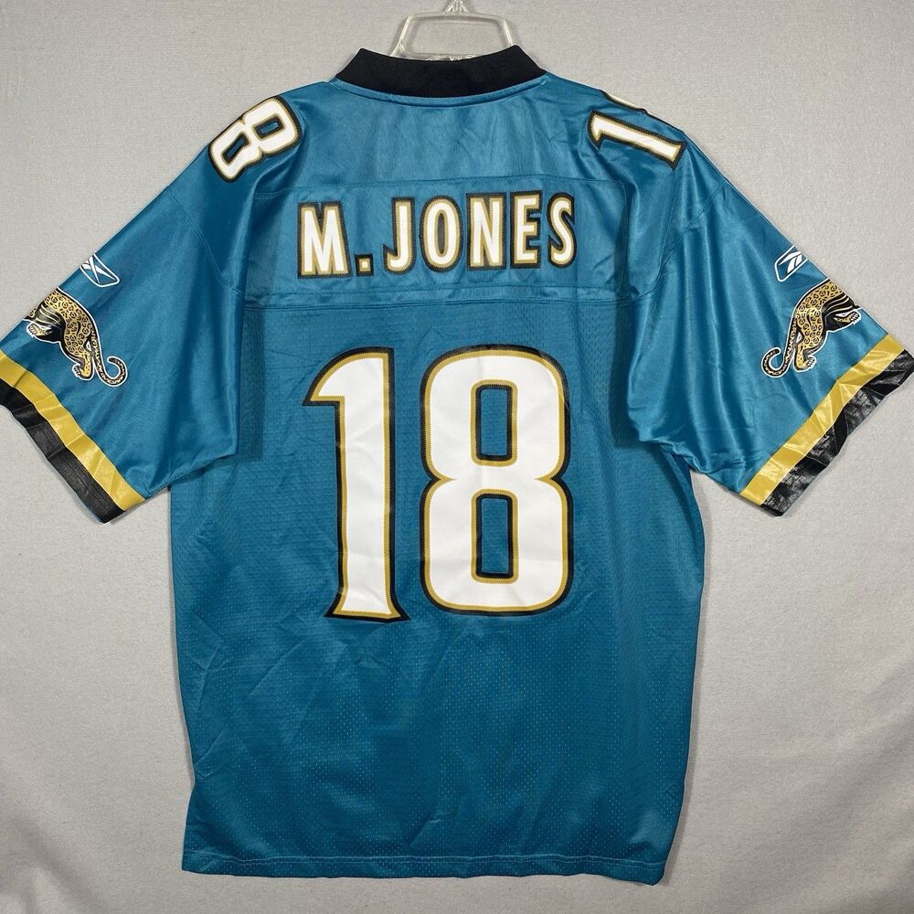 Jacksonville Jaguars Stitched Sewn Large +2 Length Jersey Matt Jones #18 NFL